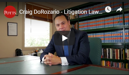 craig rozario on ligitation law from potts lawyers